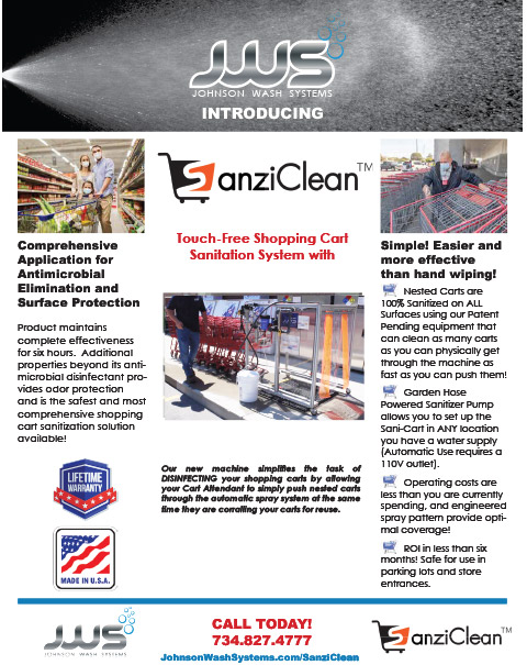 SanziClean Shopping Cart Disinfecting System